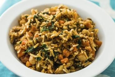 Riz sauté à la mangue Riz sauté à la mangue