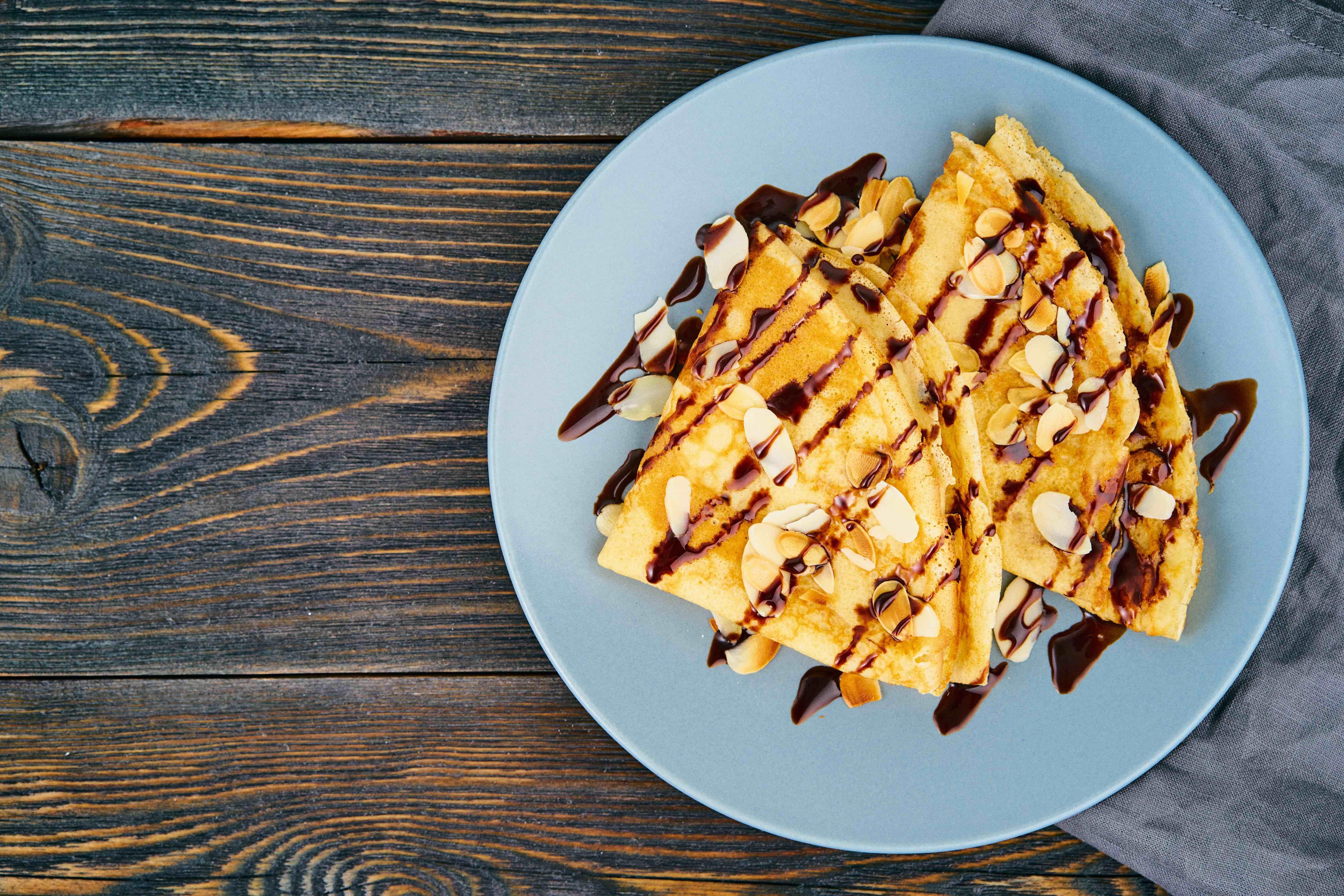 Crêpes amandes chocolat Crêpes amandes chocolat