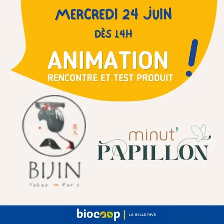 Animation Bijin et Minut' Papillon 🦋​